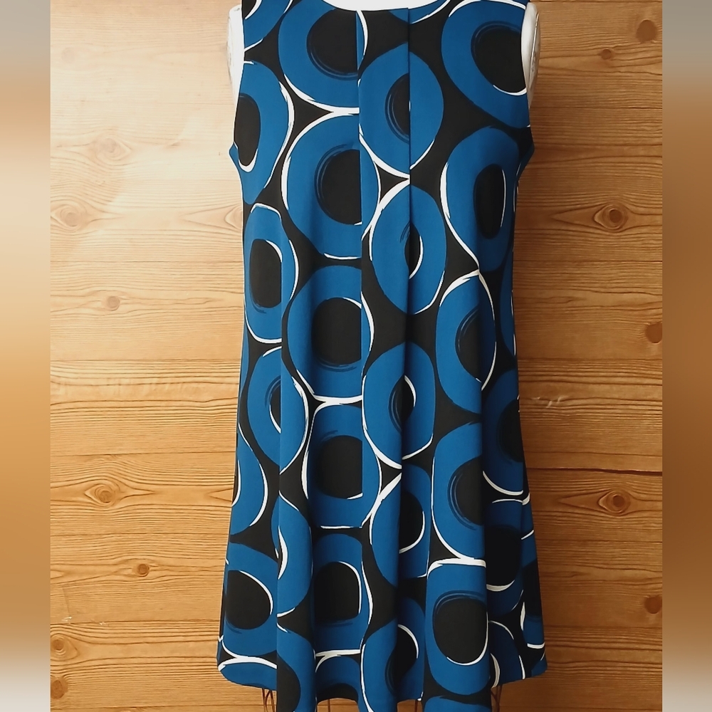 Alfani Blue and Black Pleated Maxi Skirt for Casual Wear